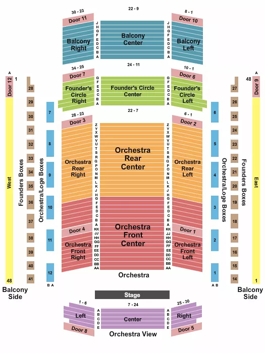 ENDSTAGE 2 Seating Map Seating Chart