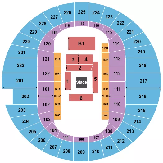 BOXING 2 Seating Map Seating Chart