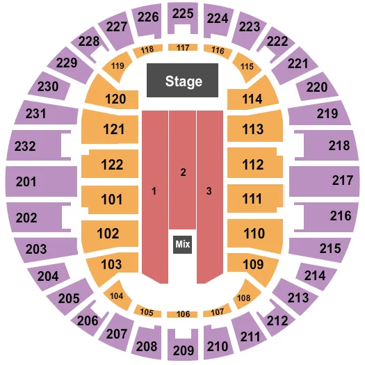 ENDSTAGE 3 Seating Map Seating Chart