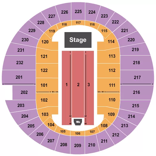 ENDSTAGE 4 Seating Map Seating Chart