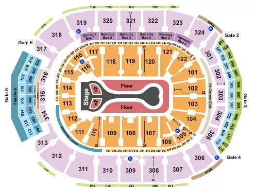 BENSON BOONE Seating Map Seating Chart