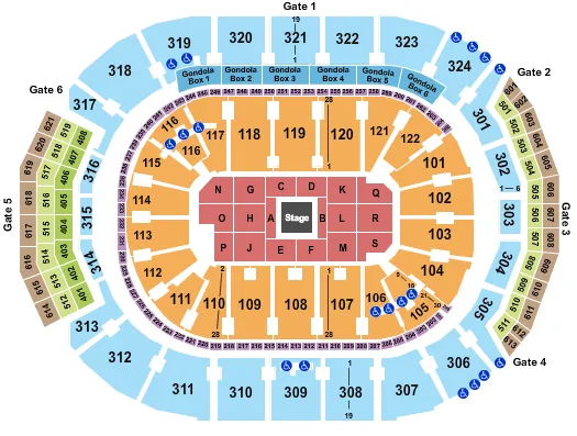 CENTERSTAGE Seating Map Seating Chart