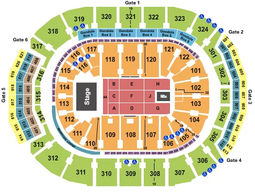 GENESIS Seating Map Seating Chart