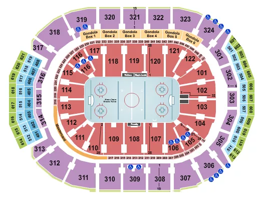 HOCKEY Seating Map Seating Chart