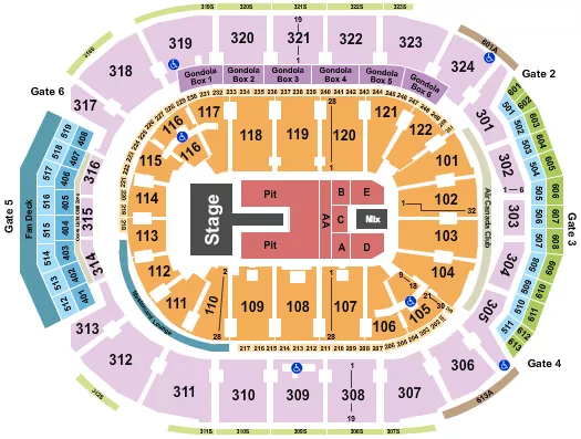 LAUFEY Seating Map Seating Chart