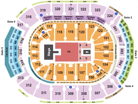 LORDE Seating Map Seating Chart