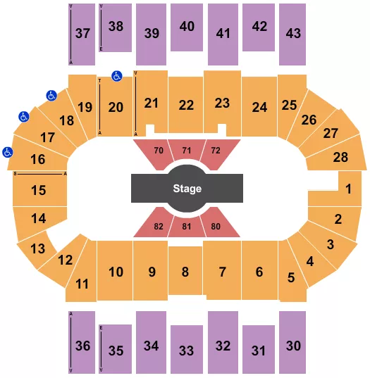CIRQUE CORTEO Seating Map Seating Chart