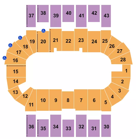 SKATE CANADA Seating Map Seating Chart
