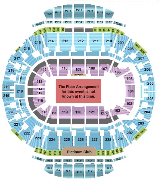 GENERIC FLOOR ROW Seating Map Seating Chart