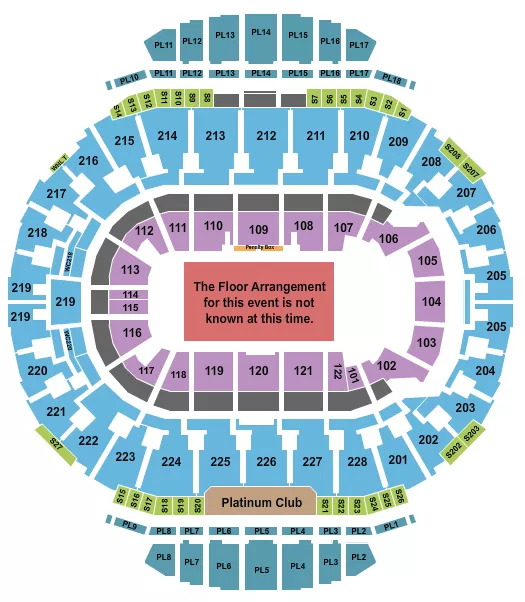 GENERIC FLOOR ROW Seating Map Seating Chart