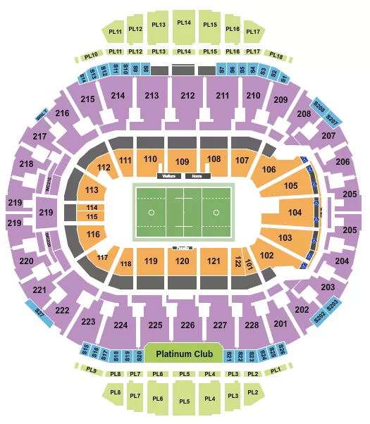 LACROSSE ROW Seating Map Seating Chart