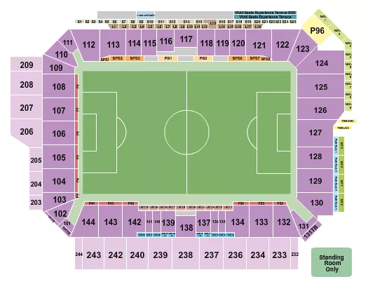SCOTTSMIRACLE GRO FIELD SOCCER 3 Seating Map Seating Chart