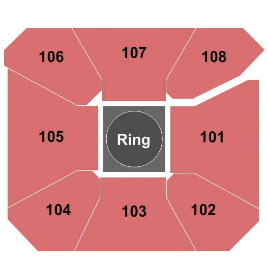 SENECA ALLEGANY EVENTS CENTER AT SENECA ALLEGANY RESORT CASINO MMA Seating Map Seating Chart