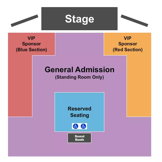 SHADOW RIDGE MUSIC FESTIVAL Seating Map Seating Chart