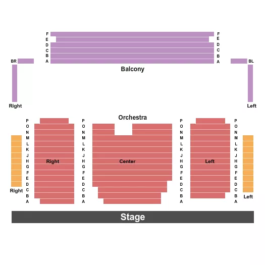 ENDSTAGE Seating Map Seating Chart