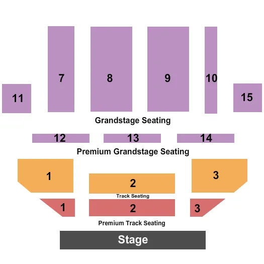 END STAGE Seating Map Seating Chart