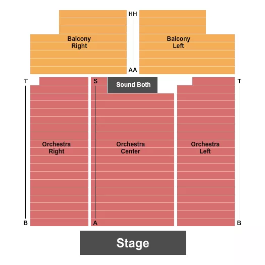 END STAGE Seating Map Seating Chart
