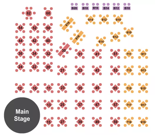 LOW UP TABLE Seating Map Seating Chart