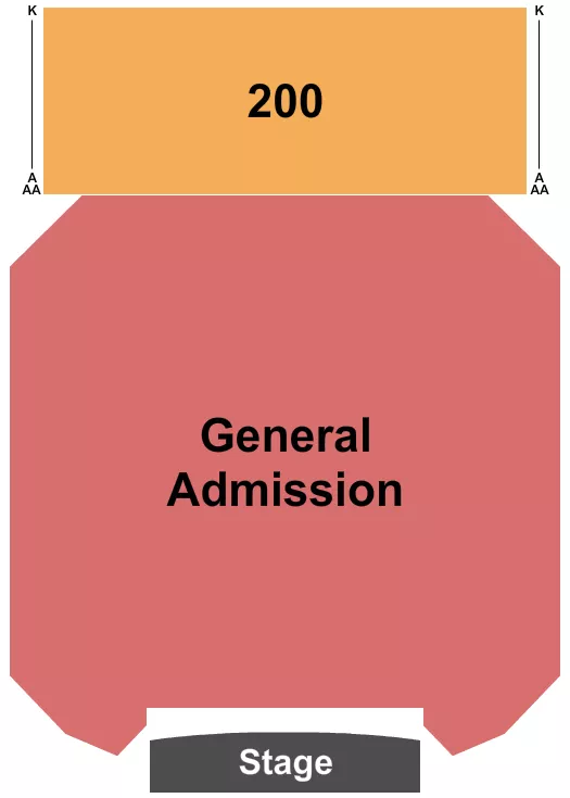 GA 200 Seating Map Seating Chart