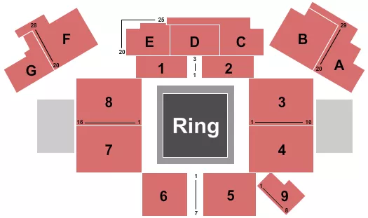 BOXING Seating Map Seating Chart