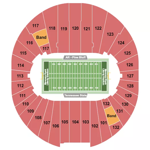 SOUTHERN HERITAGE CLASSIC Seating Map Seating Chart