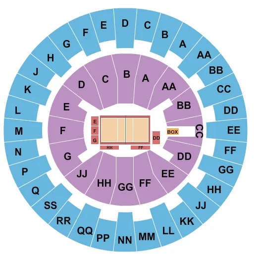 VOLLEYBALL Seating Map Seating Chart
