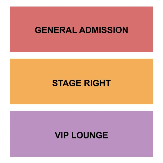 GA STAGE RIGHT VIP Seating Map Seating Chart