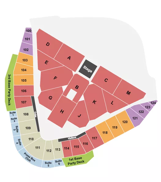 CONCERT Seating Map Seating Chart