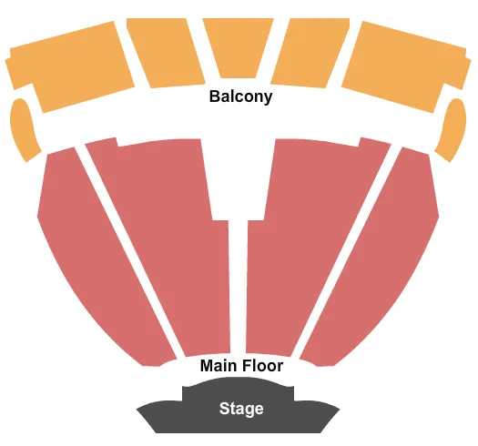END STAGE Seating Map Seating Chart