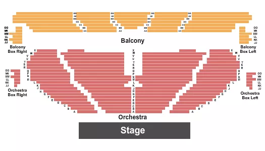 ENDSTAGE 2 Seating Map Seating Chart
