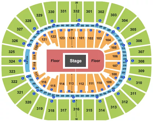 BILLIE EILISH Seating Map Seating Chart