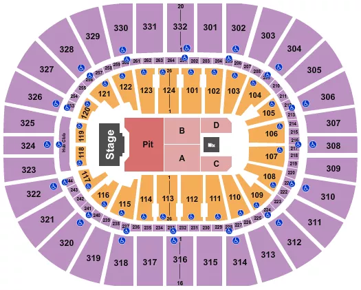BILLY STRINGS Seating Map Seating Chart