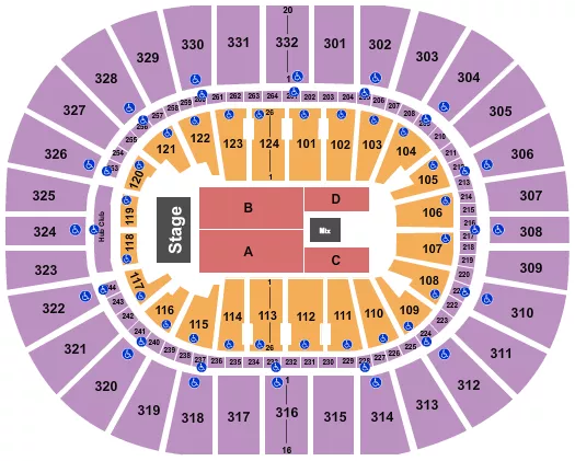 ENDSTAGE 6 Seating Map Seating Chart