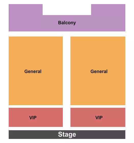 VIP GENERAL BALCONY Seating Map Seating Chart