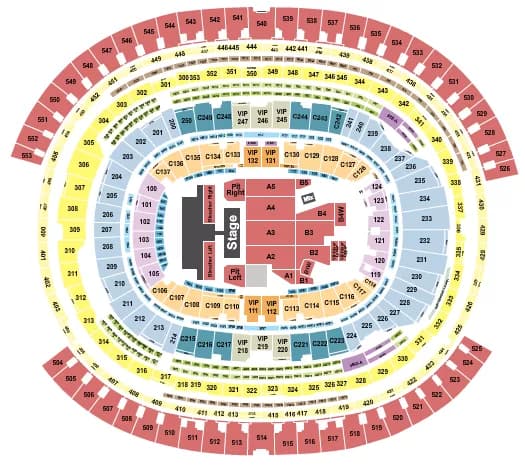JAY Z Seating Map Seating Chart