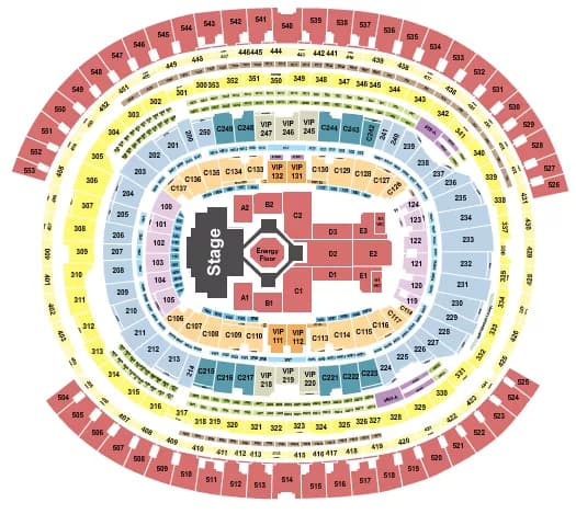 KENDRICK LAMAR Seating Map Seating Chart