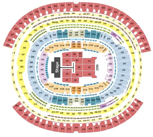 POST MALONE Seating Map Seating Chart