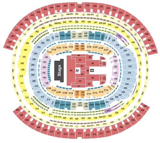 SLIPKNOT Seating Map Seating Chart
