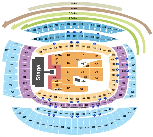 AC DC Seating Map Seating Chart
