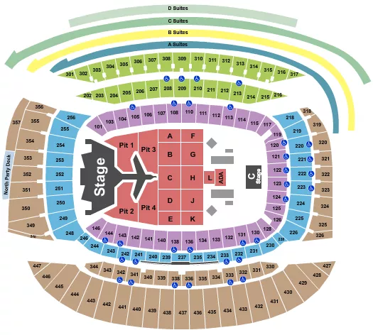 MORGAN WALLEN Seating Map Seating Chart