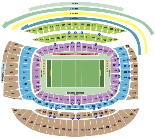 RUGBY Seating Map Seating Chart