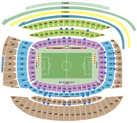 SOCCER 2 Seating Map Seating Chart