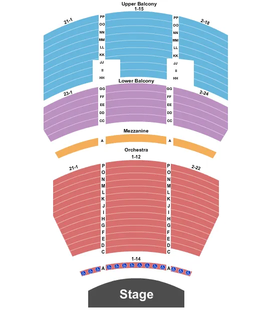 ENDSTAGE 2 Seating Map Seating Chart