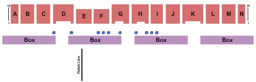 RACING Seating Map Seating Chart