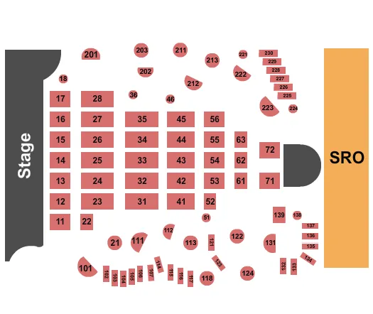 ENDSTAGE TABLES Seating Map Seating Chart