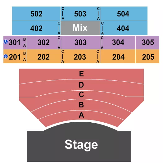 SOUND WAVES AT HARD ROCK HOTEL CASINO ATLANTIC CITY ENDSTAGE 6 Seating Map Seating Chart