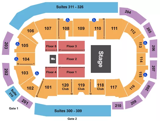 CIRQUE MUSICA Seating Map Seating Chart