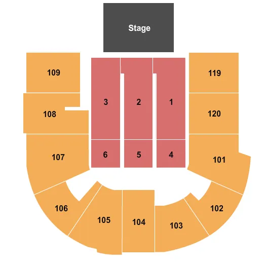 END STAGE 3 Seating Map Seating Chart