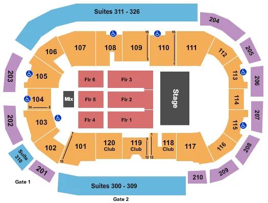 FOREIGNER Seating Map Seating Chart