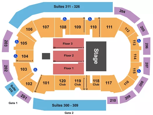 HALFHOUSE RESERVED Seating Map Seating Chart